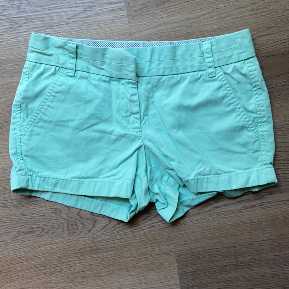 J.Crew Mint Green Broken-In Chino Shorts